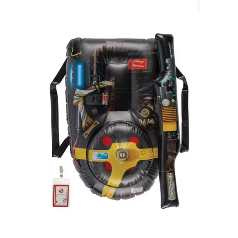 GHOSTBUSTERS Frozen Empire INFLATABLE PROTON PACK w Badge  Halloween Costume Kit